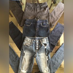 Jeans for girls súper skinny size 8. 3 jeans for $60dls